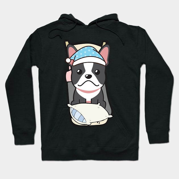 Cute french bulldog is going to bed Hoodie by Pet Station